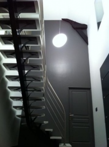 Cage d'escalier finalisée